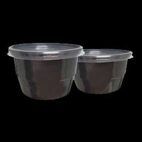 Bol PP negru EST autolipire 560ml 50buc/set,450buc/bax