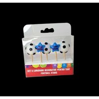 Lumanari decorative FOOTBALL STARS  5buc/set 12set/cut