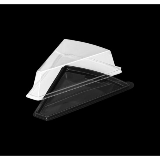 Caserola neagra TRIUNGHI + capac (30buc/set,720buc/bax)