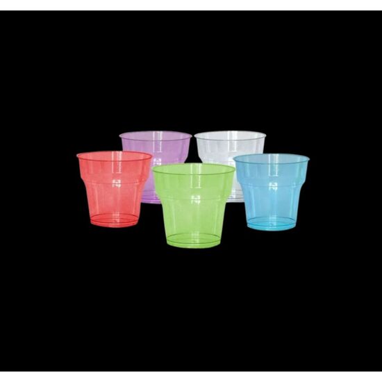 Pahar plastic cristal 180ml 25/set 40/bax