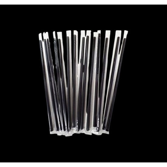 Paie JUMBO NEGRE ambalate individual, 500buc/set,  10set/bax