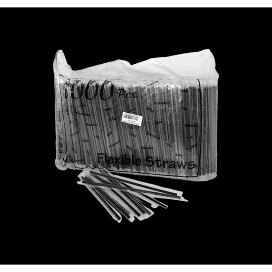 Paie NEGRE flexibilie ambalate individual,1000buc/set, 10set/bax